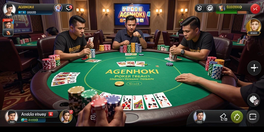 Tampilan gameplay AGENHOKI dengan grafis menarik dan interaksi mendalam.