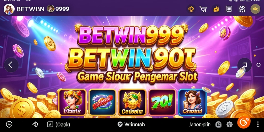 Tampilan gameplay BETWIN999 menampilkan slot yang penuh warna dan menarik.