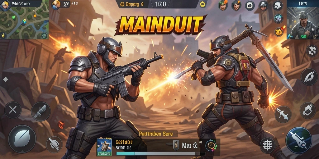 Gameplay seru dan menegangkan dari MAINDUIT dalam pertempuran Battle Royale.
