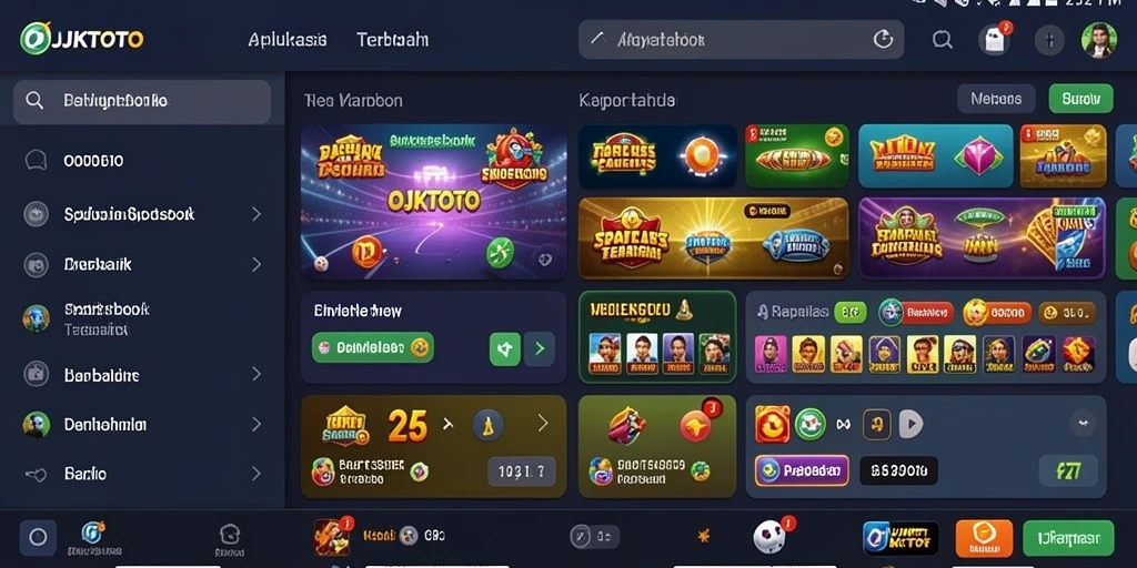 Tampilan dinamis gameplay OJKTOTO dengan berbagai pilihan taruhan.