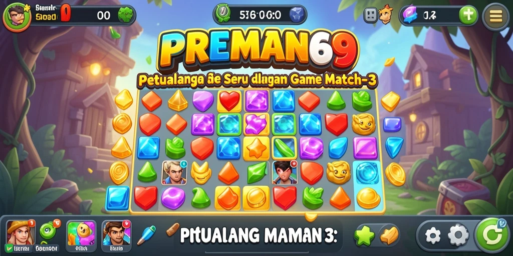 Tangkapan layar dari gameplay seru PREMAN69 yang penuh warna.