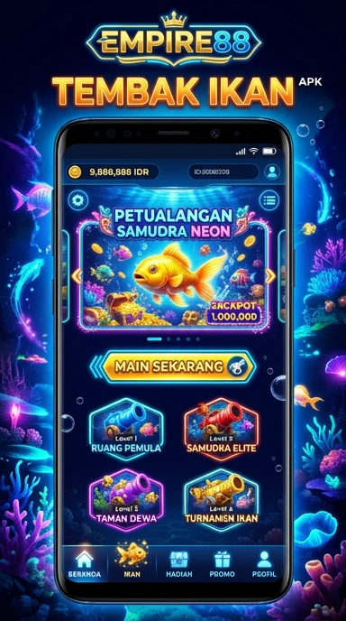 Screenshot aplikasi empire88 dengan tampilan yang modern.